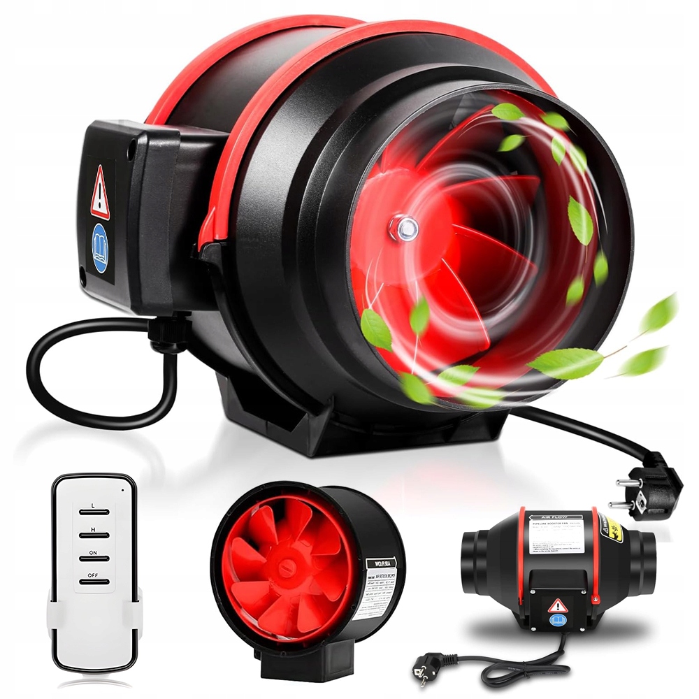 Kanálový odtahový ventilátor Silný 150 mm 80 W 540 m3h tichý