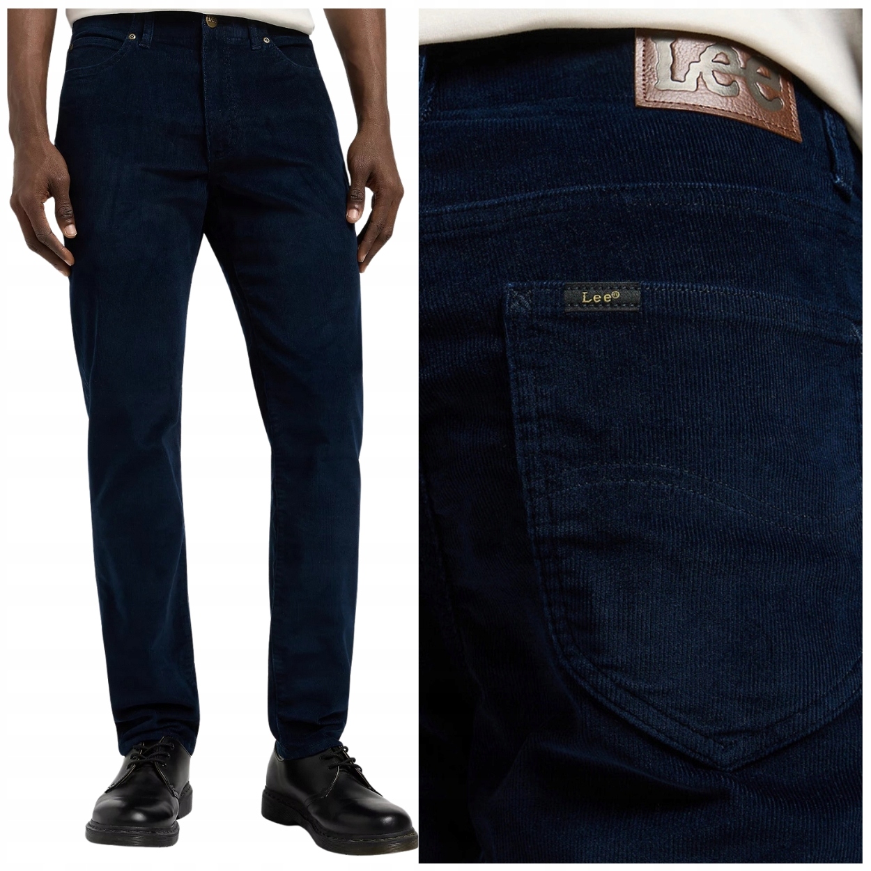 Lee Slim Fit Mvp Extreme Motion přiléhavé pohodlné kalhoty manšestrové W33 L34