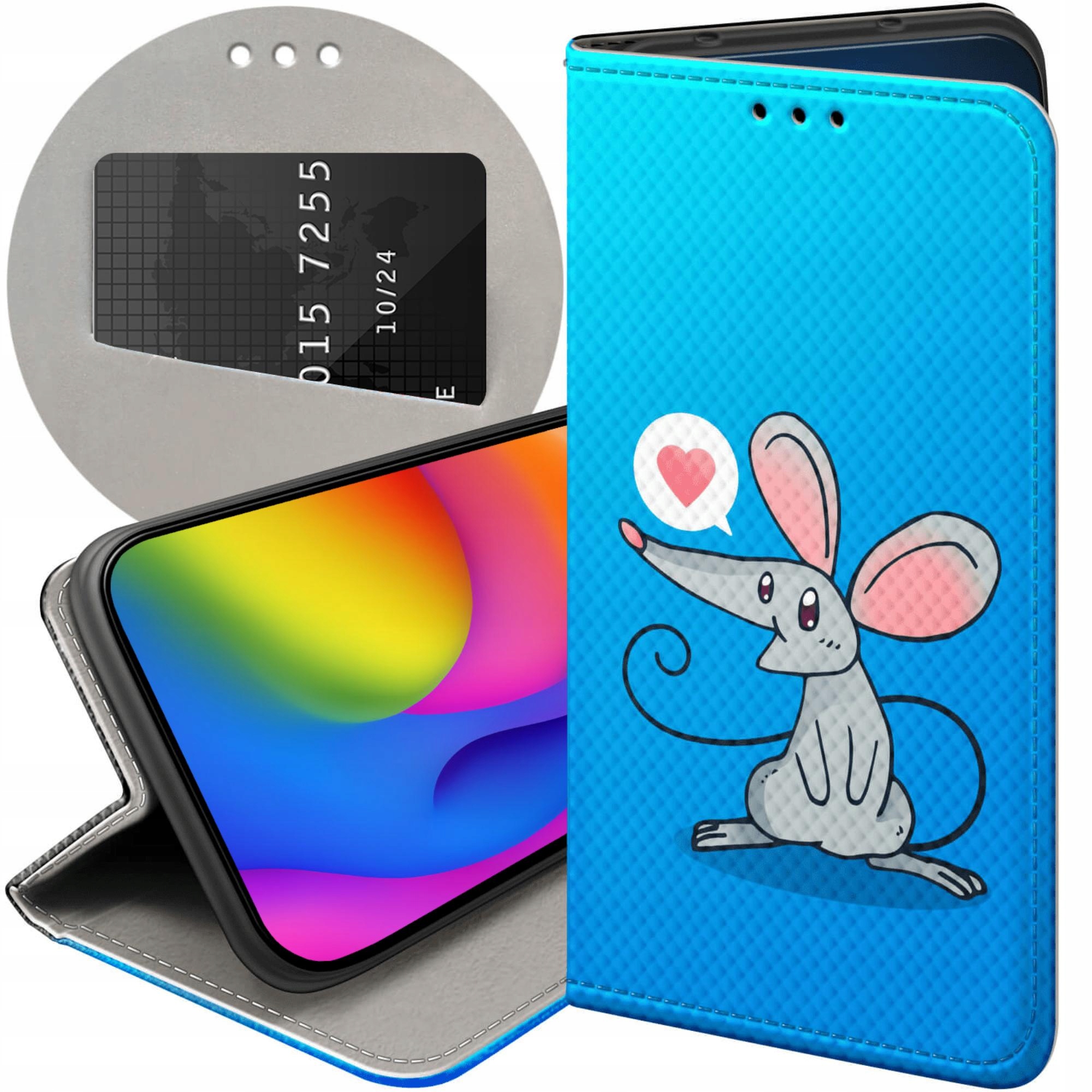 Etui Z Klapką Do Samsung Galaxy S22 Plus S22 Pro Myszka Mouse Mini