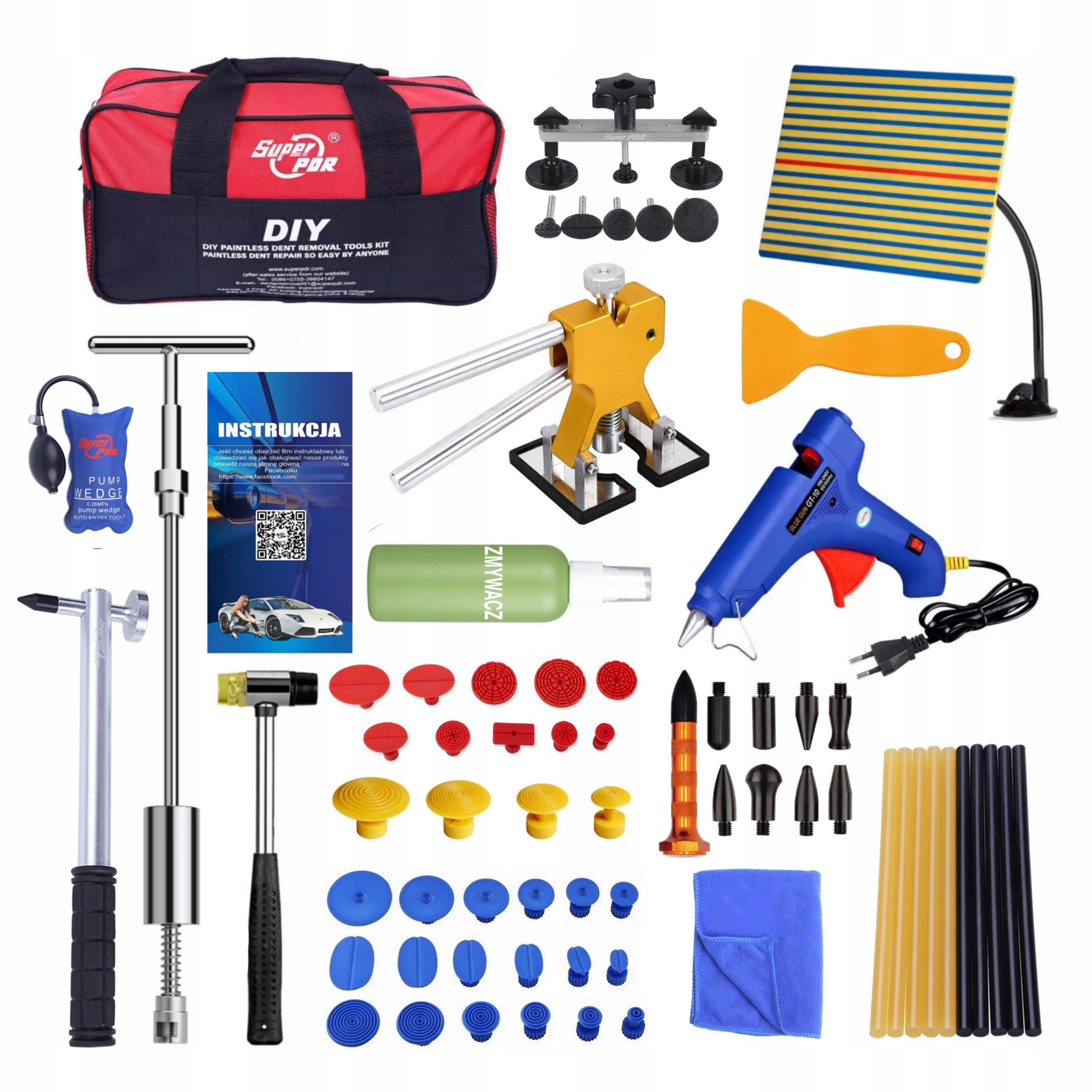 Большой набор PDR для выдавливания вмятин