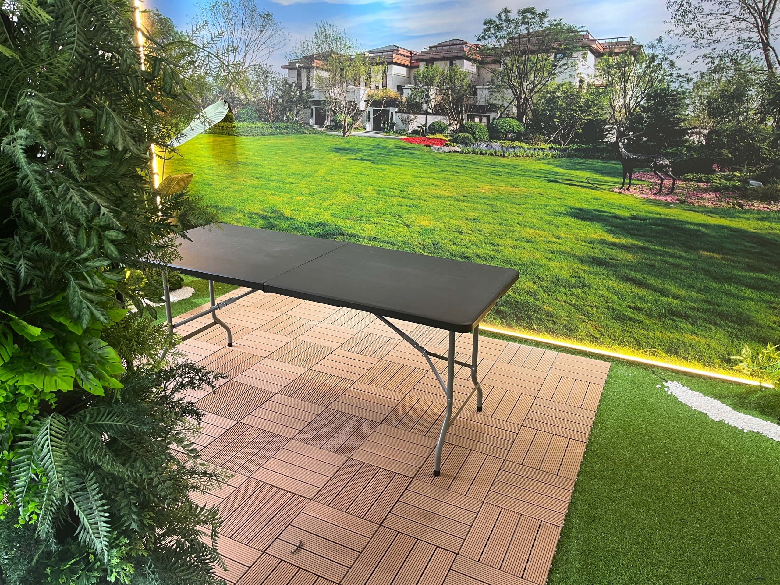 STÓŁ CATERINGOWY składany rozkładany walizka 180 cm SOLIDNY Bankietowy stół Wysokość mebla 75 cm