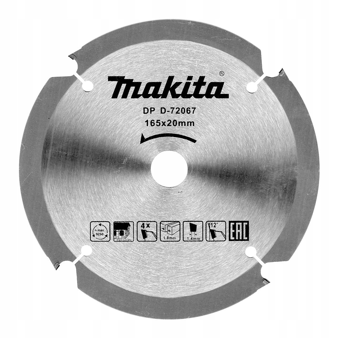 Makita Piła tarczowa 165x20x4z Economy płyty włókno-cementowe/do sidingu