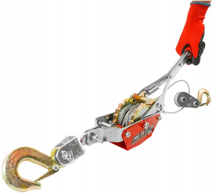 WYCIĄGARKA WCIĄGARKA RĘCZNA LINOWA 2T 2000kg 2HAKI EAN (GTIN) 5902963494900