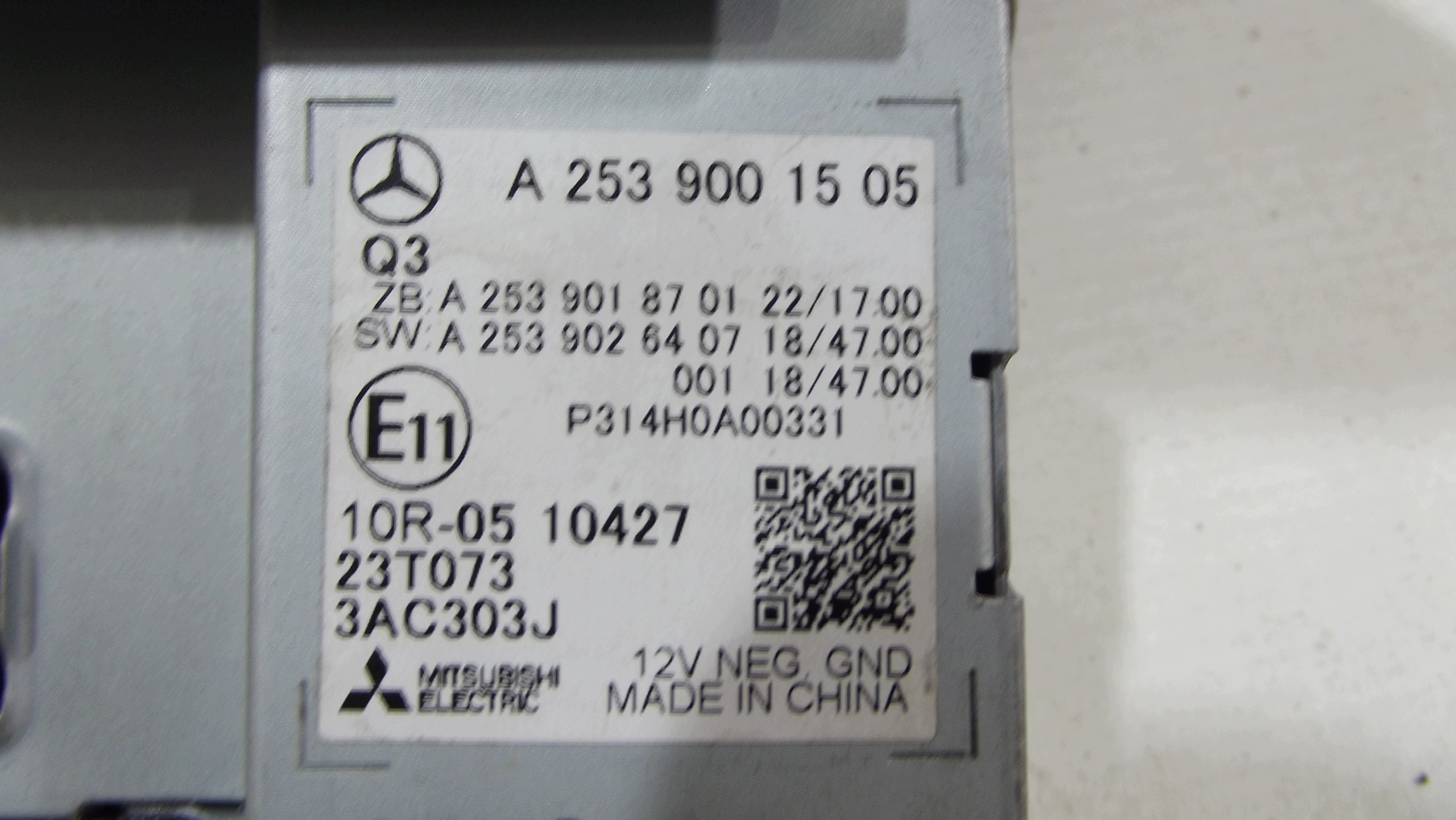 Mercedes Citan W420 display navi A2539001505