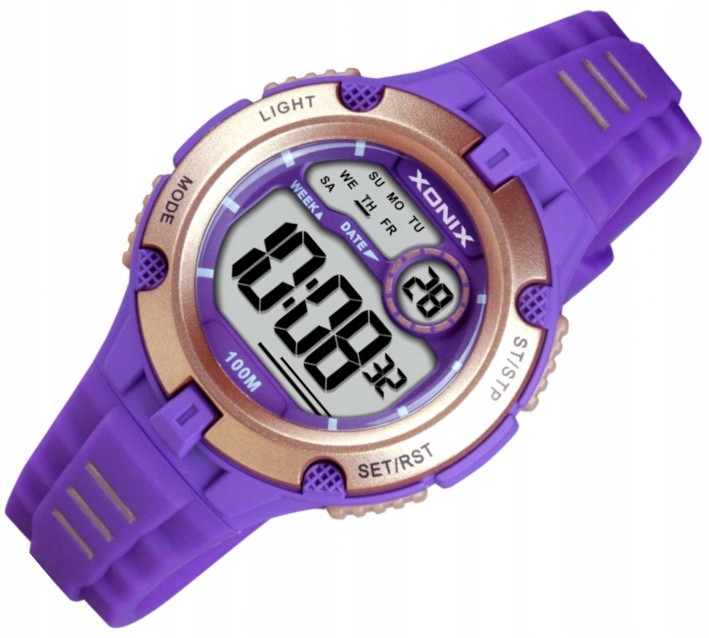 

Damski zegarek wyraźny elektroniczny WR100m