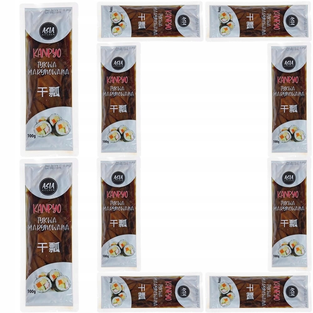 Levně 10 x Tykev nakládaná Kanpyo Přísada do sushi v karamelu 100 g Asia Kitchen