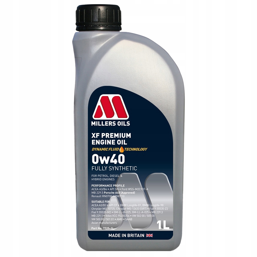 

Millers Xf Premium 0W40 1L