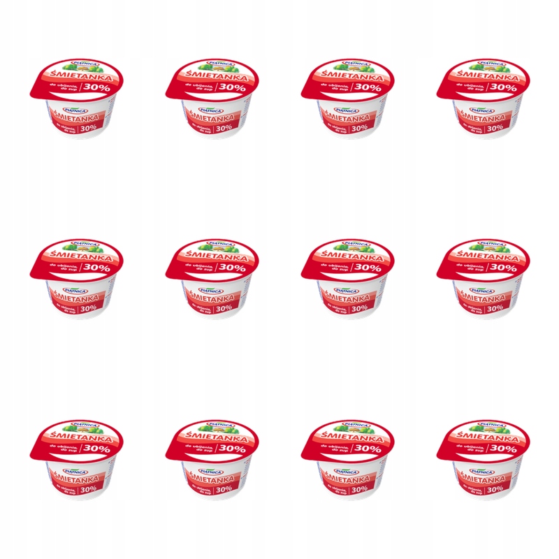 Smetana 30% 200 g Piątnica X12