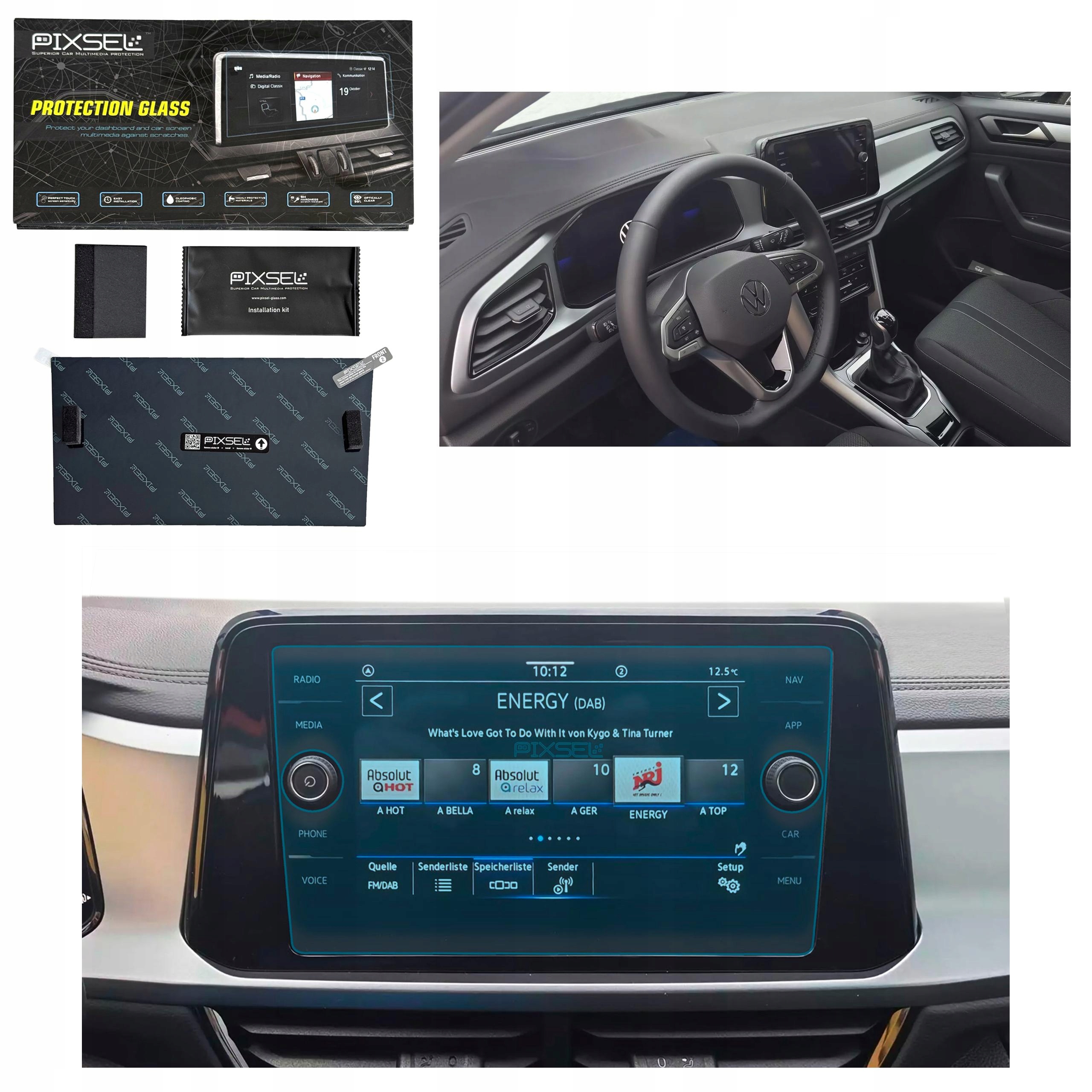 Antyodciskowe Matowe Szkło Ochronne Volkswagen T-ROC-10.9“ 2023-na monitor