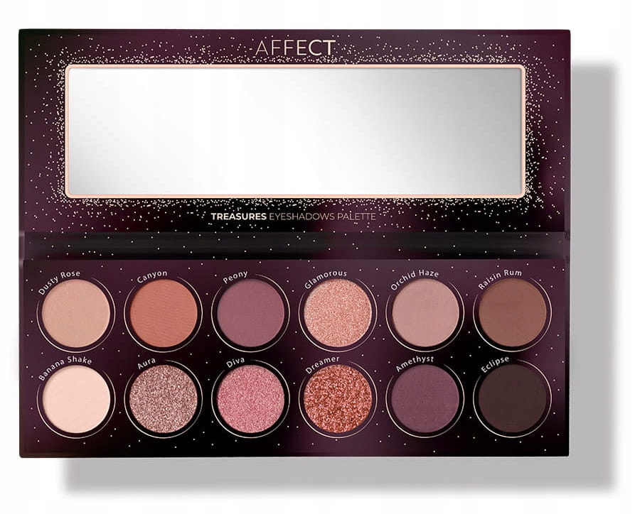 AFFECT TREASURES PALETA 12 PRASOWANYCH CIENI 12X2G Wykończenie mix wykończeń