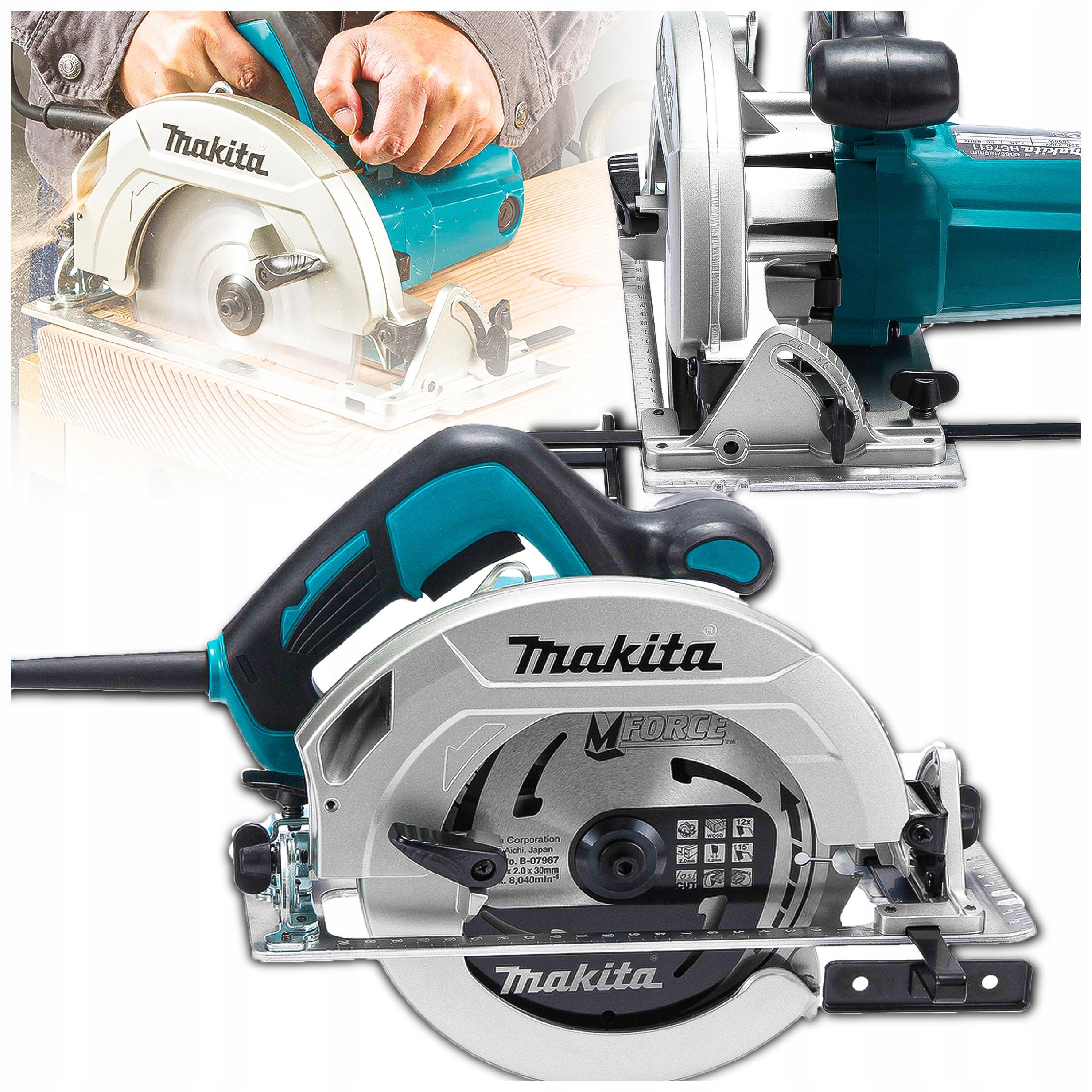 Profesionální Ruční Pilová Pila 190 mm 1600 W Makita HS7611