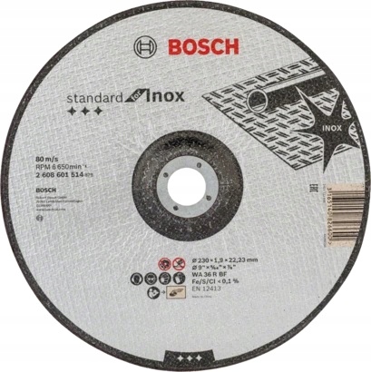 

Tarcza Tnąca Korundowa Do Metalu 230mm Bosch