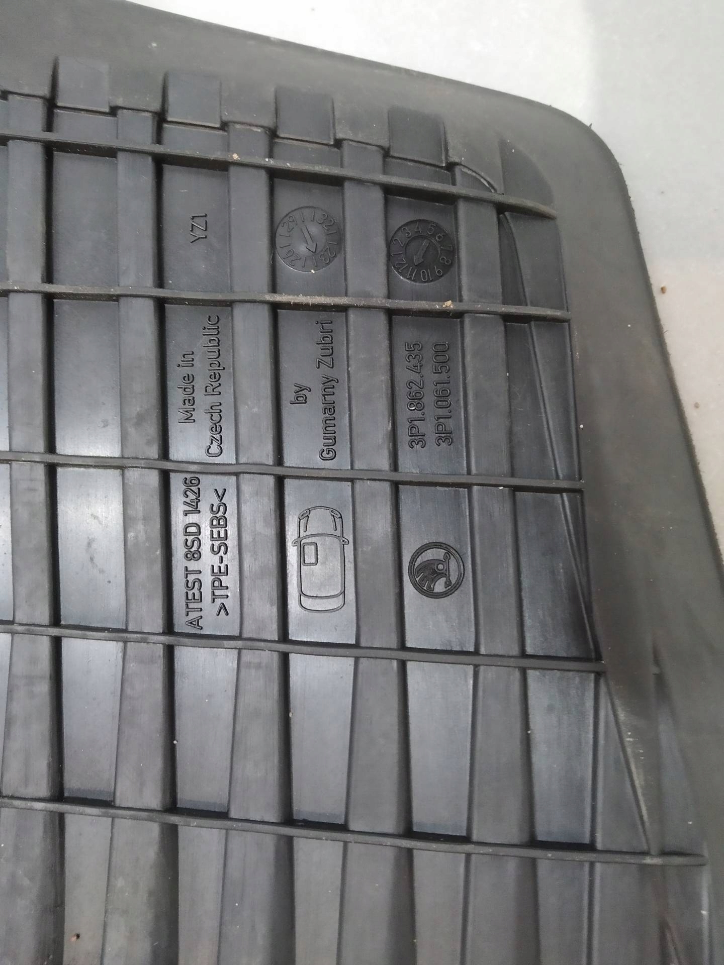 mats front rear part KPL 3P1061500 Skoda Superb IV (2023-)