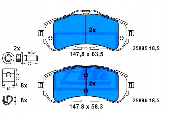 Ate Brzdové Destičky Citroen Berlingo Peugeot 308