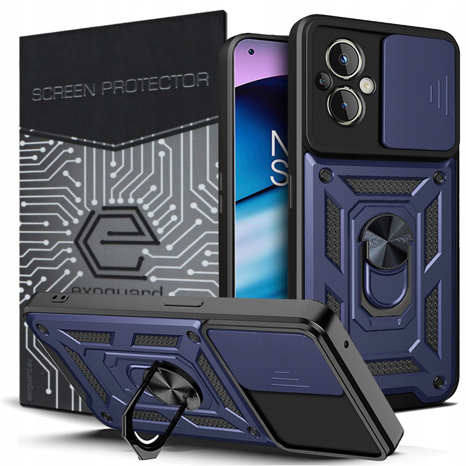 

Obudowa Etui Pancerne Szkło do Oppo Reno 7 Lite