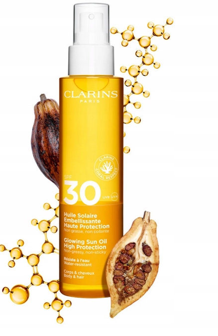 Clarins Sun Ochranný olej na tělo a vlasy Spf 30 150 ml