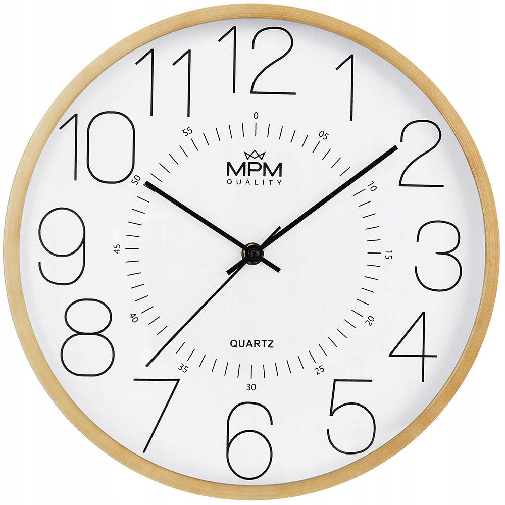 

Czytelny Zegar Ścienny Mpm E01.4233.5100 fi 30 cm