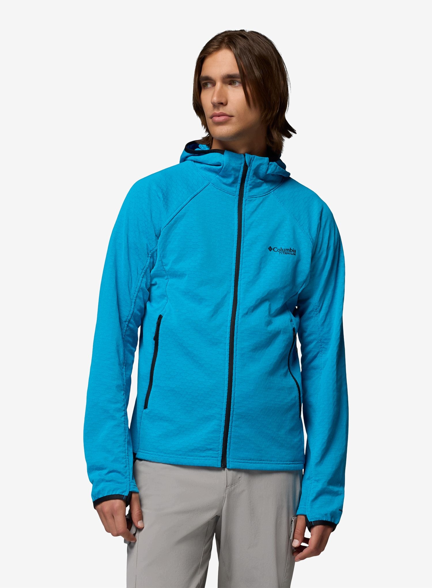 Kurtka polarowa Columbia Arctic Crest II Hooded Full Zip compass blue L