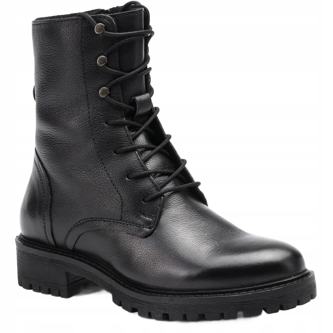Geox Hoara Kotníkové Boty Klasické Černé Kožené 40 6AB