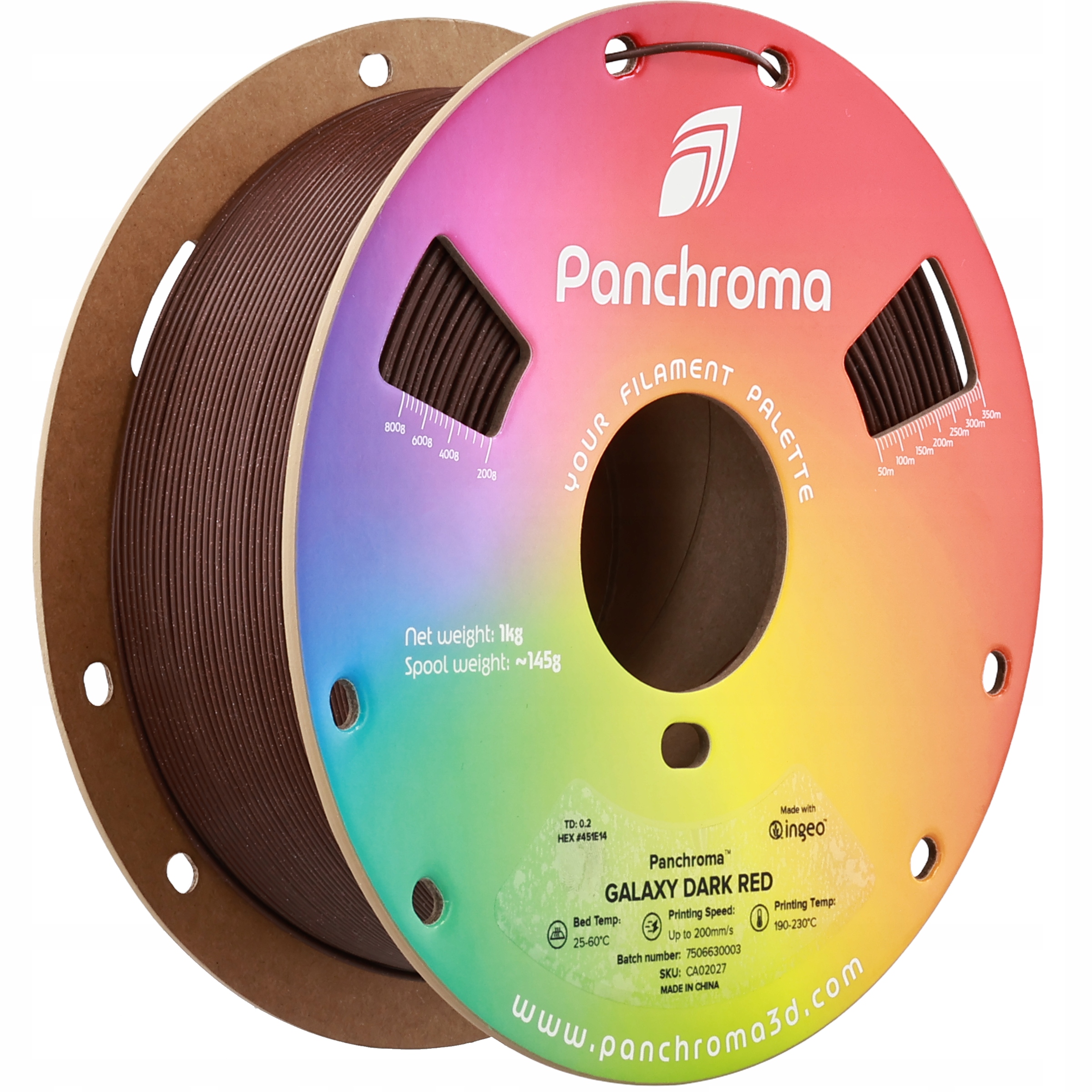 Polymaker Panchroma Pla Galaxy Dark Red 1.75 mm 1kg