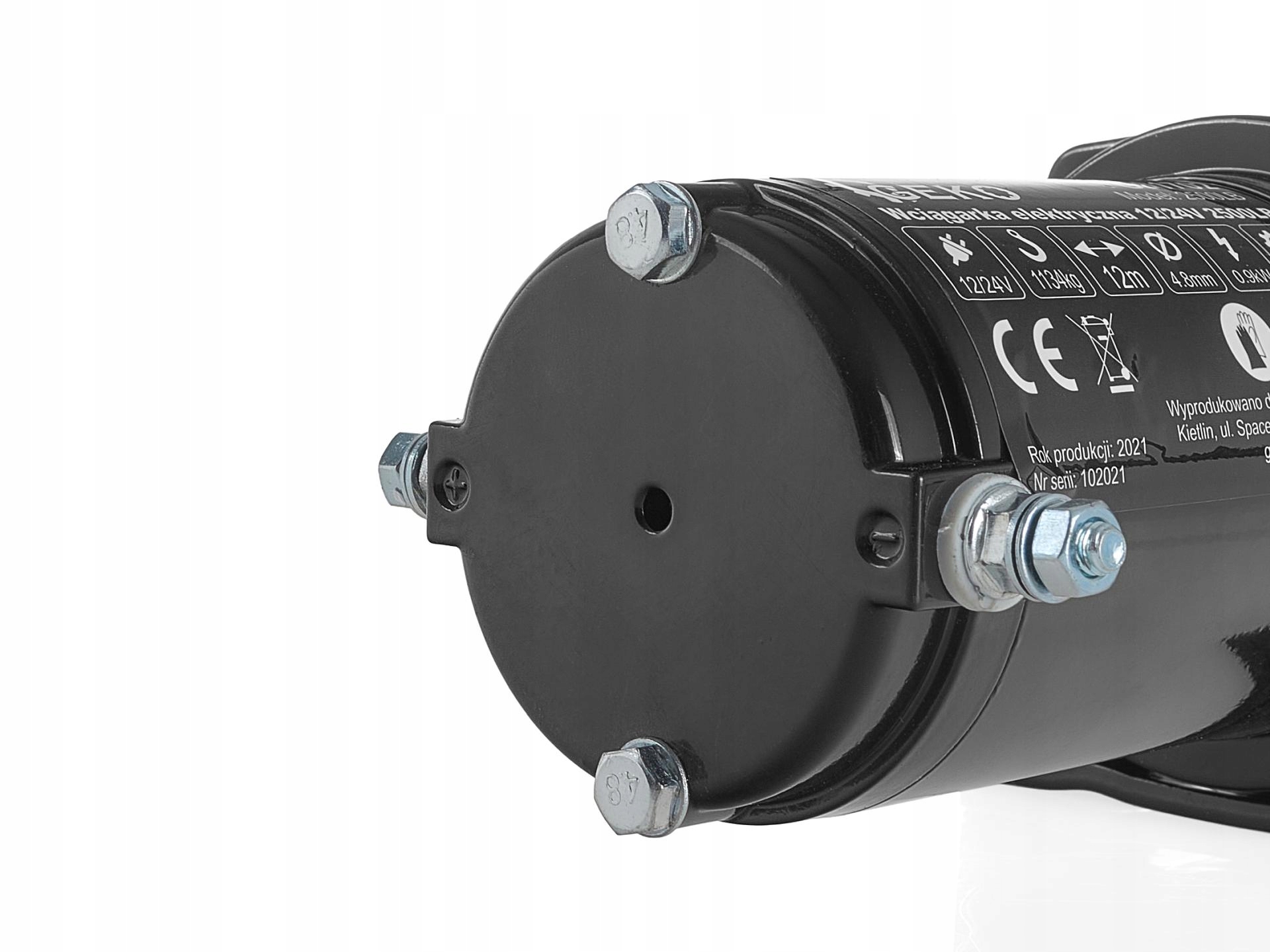 WYCIĄGARKA WCIĄGARKA AKUMULATOROWA do AUTA Quada PŁUGA 12V 2500LBS + PILOT Model G81702