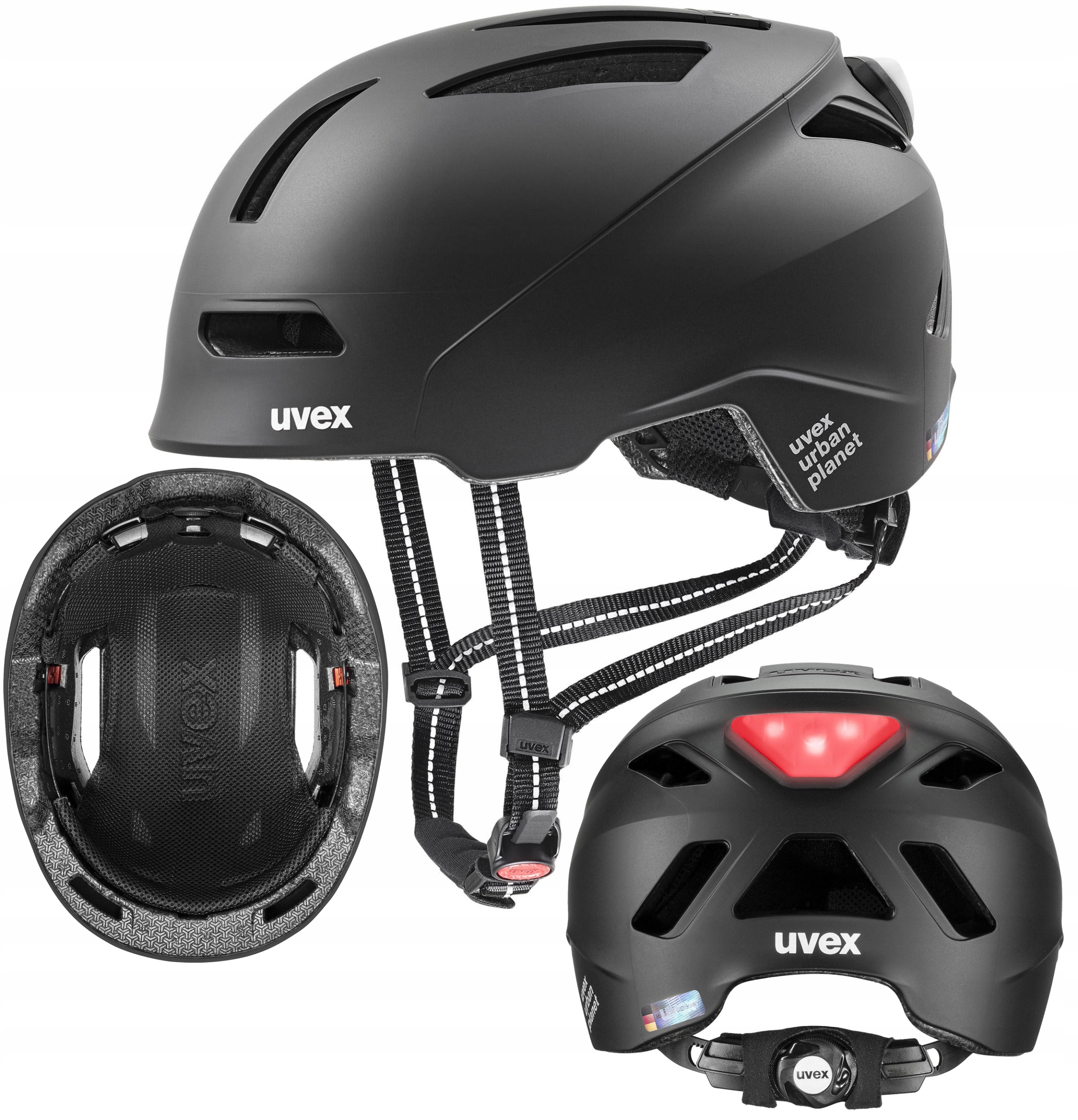 Uvex Urban Planet Led 58-61 cm cyklistická přilba city