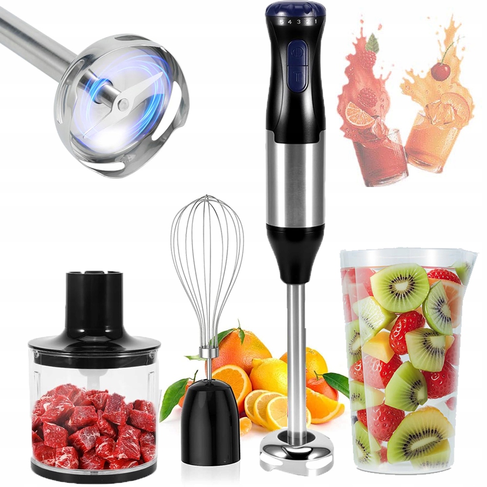 Ruční Imerzivní Mixér, Multifunkční Mixér, 1000W, Čepel, Síla Ničení