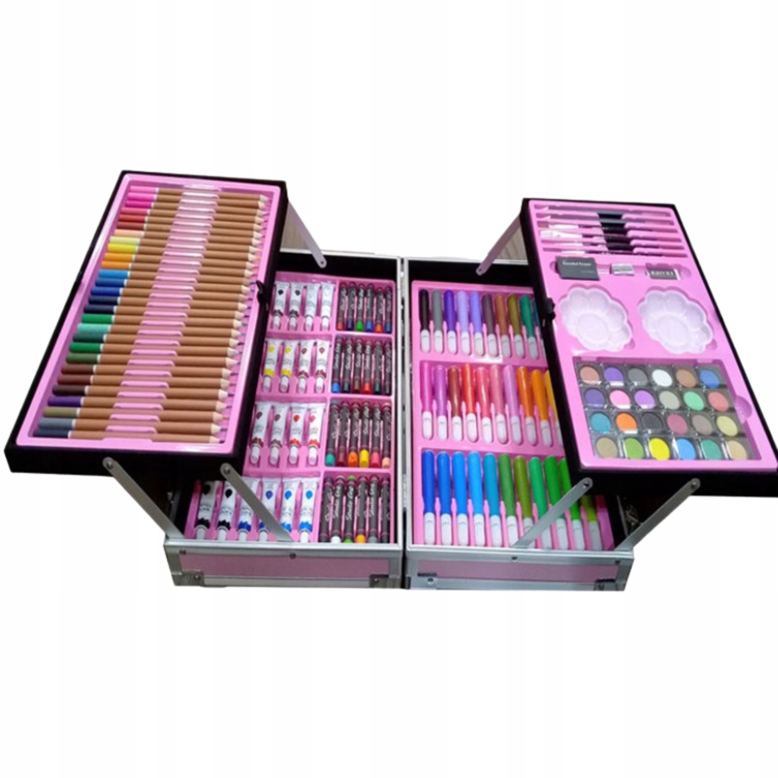 ZESTAW PLASTYCZNY DO MALOWANIA ARTYSTYCZNY DLA DZIECI WALIZKA DUŻY XXL Bohater brak