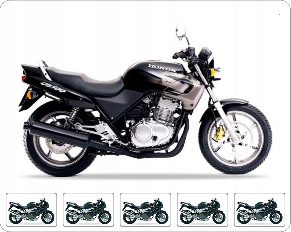 Samolepky Na Motocykl Juula Pro Honda Cb 500 1998-1999 Černé NH1F