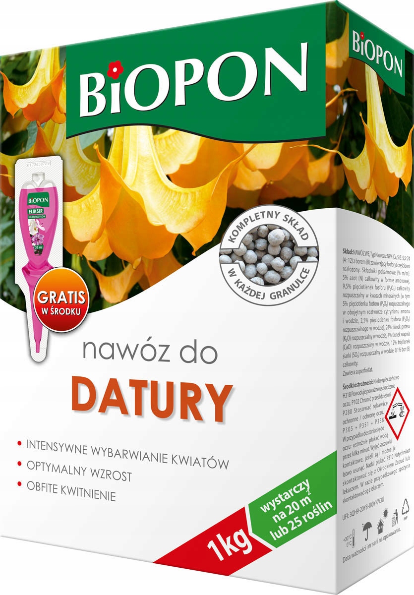 

Nawóz Do Datury 1kg Biopon