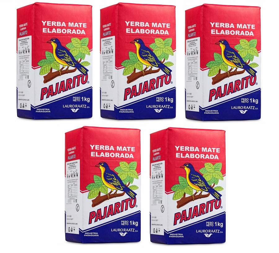 Levně Yerba Mate Čaj Pajarito klasický 5x1 kg