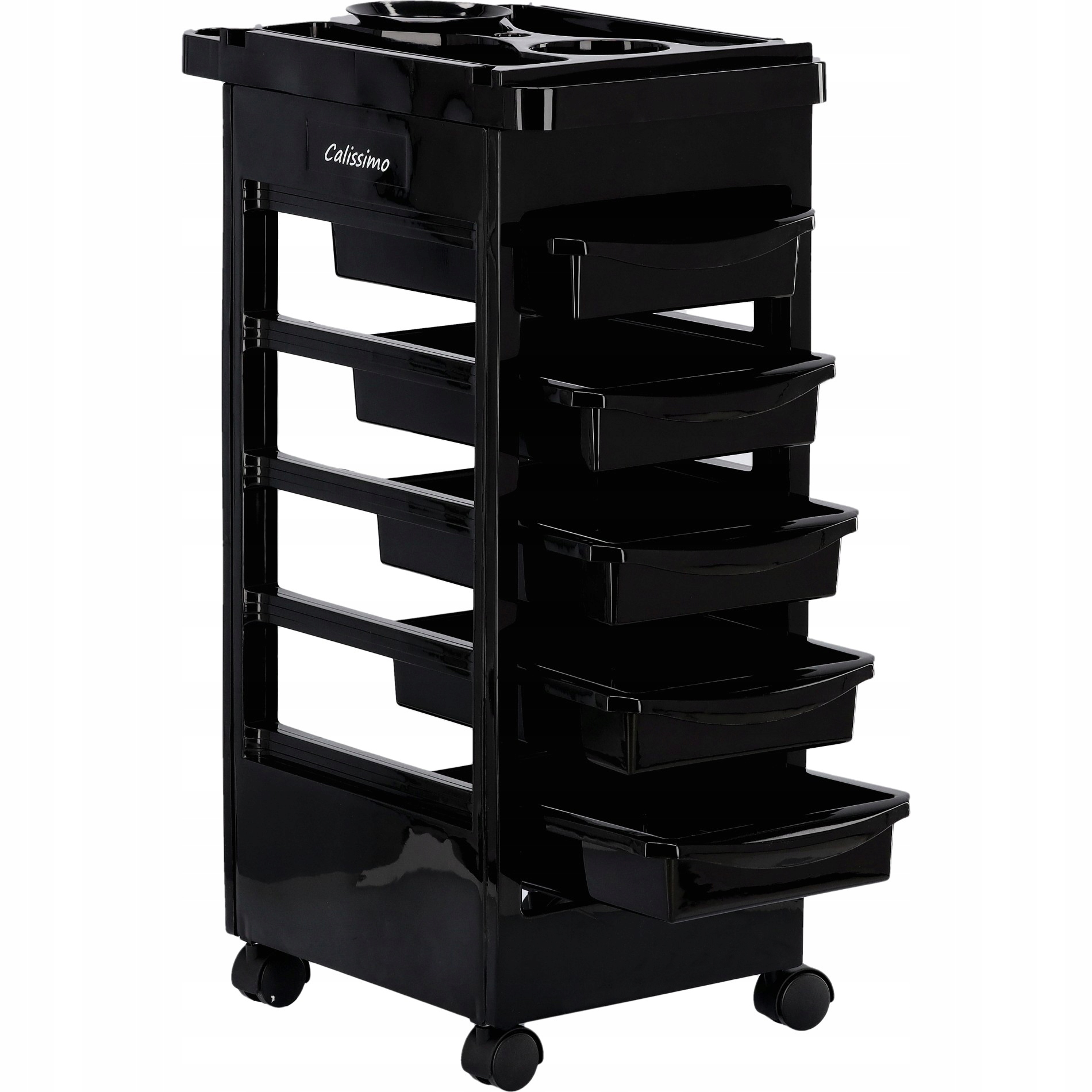 Wózek pomocnik fryzjerski do farbowania kosmetyczny do salonu SPA mobilny Marka Calissimo