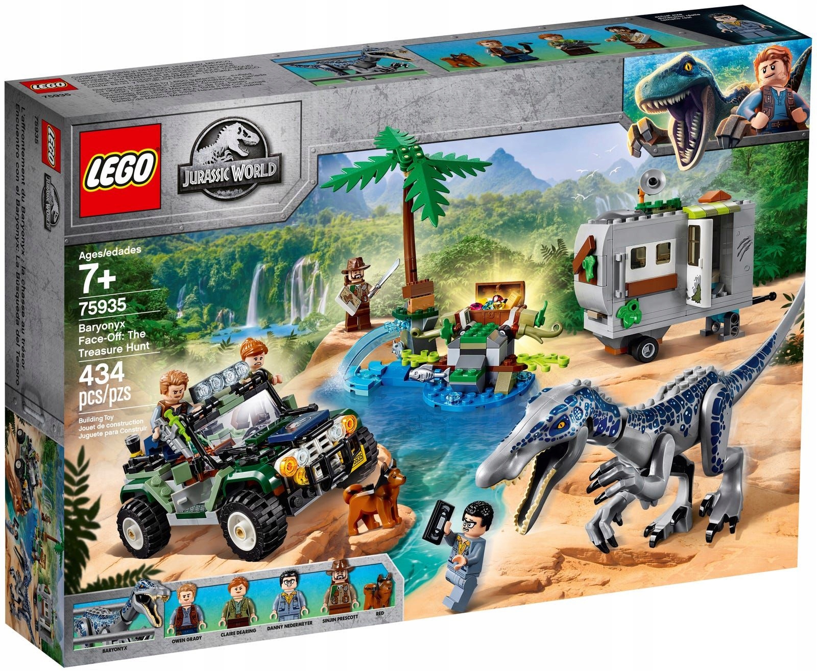 Lego 75935 Jurassic World Starcie z barionyksem: poszukiwanie skarbów