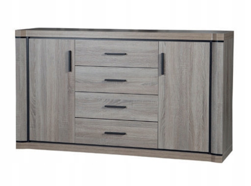 Komoda Dallas Jarstol 157 x 43,5 x 91cm dąb truflowy mat Polski produkt