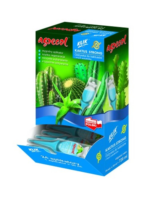 

Nawóz Kaktus Strong Odżywka 30mlX24szt Agrecol