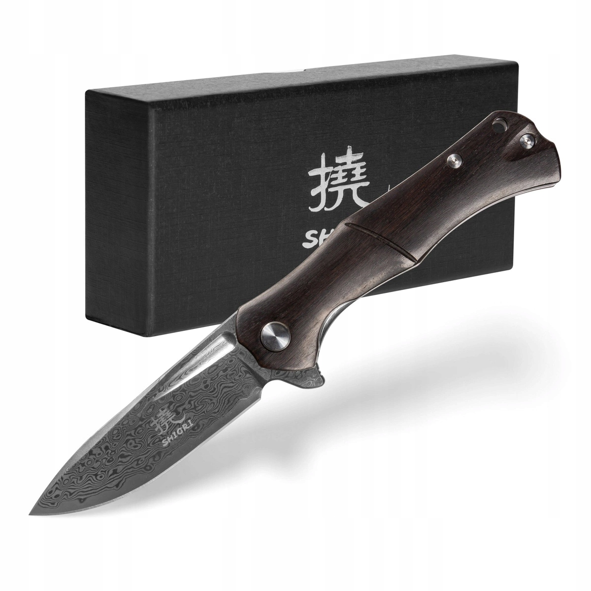 Shiori Mori – lovecký nůž z damaškové oceli