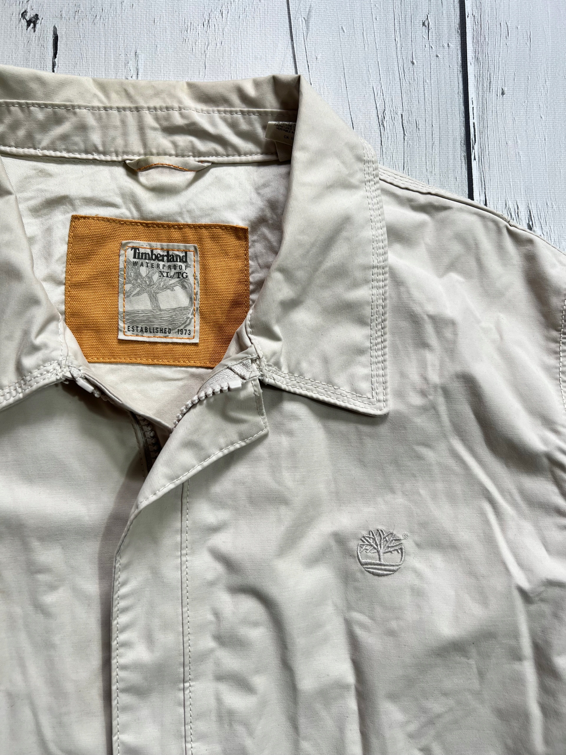 TIMBERLAND WATERPROOF KURTKA MĘSKA BEJSBOLÓWKA HARRINGTONKA LOGO XL Rozmiar XL