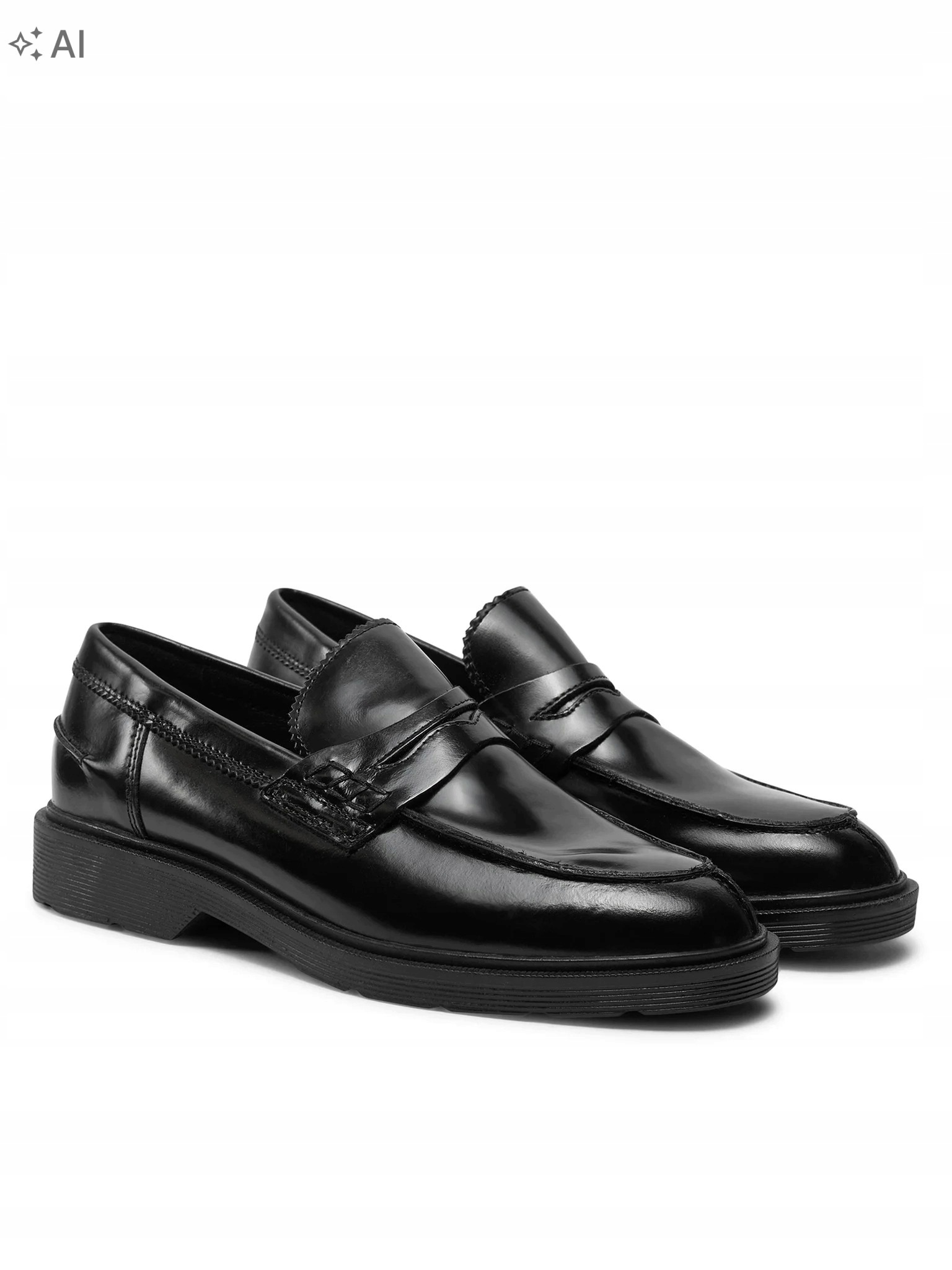 Jack & Jones Černé Polobotky Z Přírodní Kůže Elegantní 41 6PA
