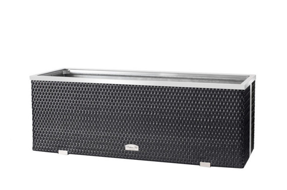 

RattanArt Donica technorattan 98x25x34 stalowy