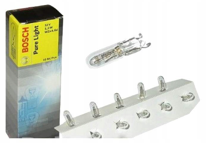 

10x Bosch Purelight 12V 1.2W W1.2W Liczniki Zegary
