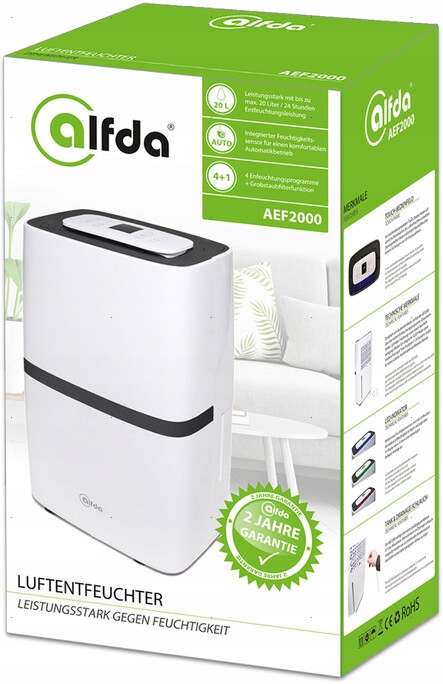 ALFDA AEF2000 - OSUSZACZ POWIETRZA Kolor dominujący biały