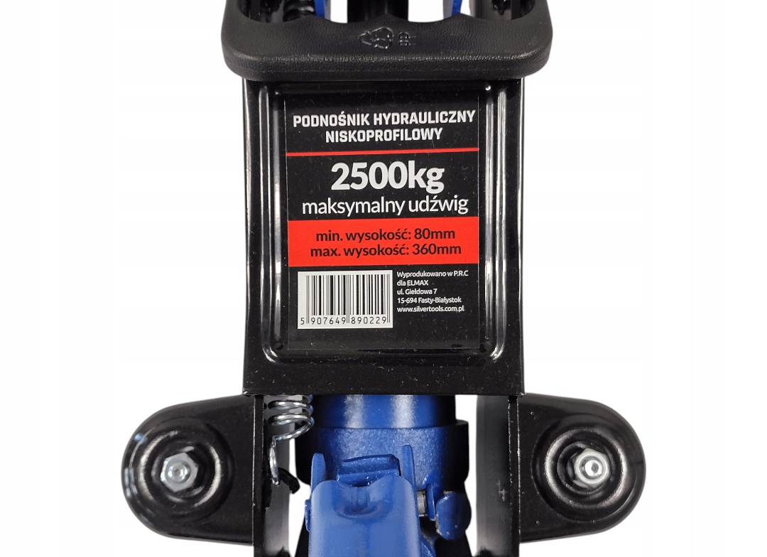 NÍZKOPROFILOVÝ ZVEDÁK FROG AUTOMOBILOVÝ ZVEDÁK S OTOČNOU RUKOJEŤÍ KUFR Hmotnost výrobku s jednotlivým balením 12,5 kg