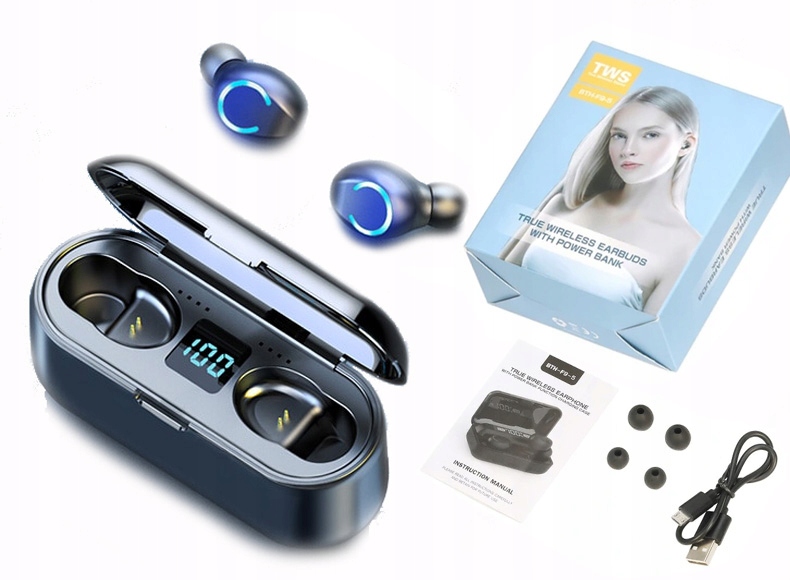 

Bezprzewodowe Słuchawki Bluetooth Z Powerbankiem