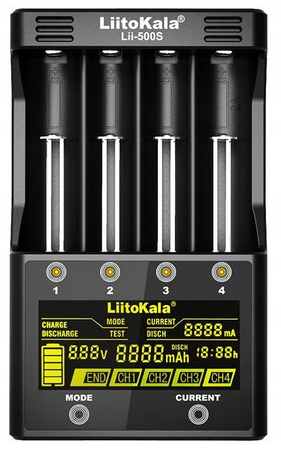 LiitoKala Lii-500S Ładowarka akumulatorów Li-IonAA Marka Liitokala