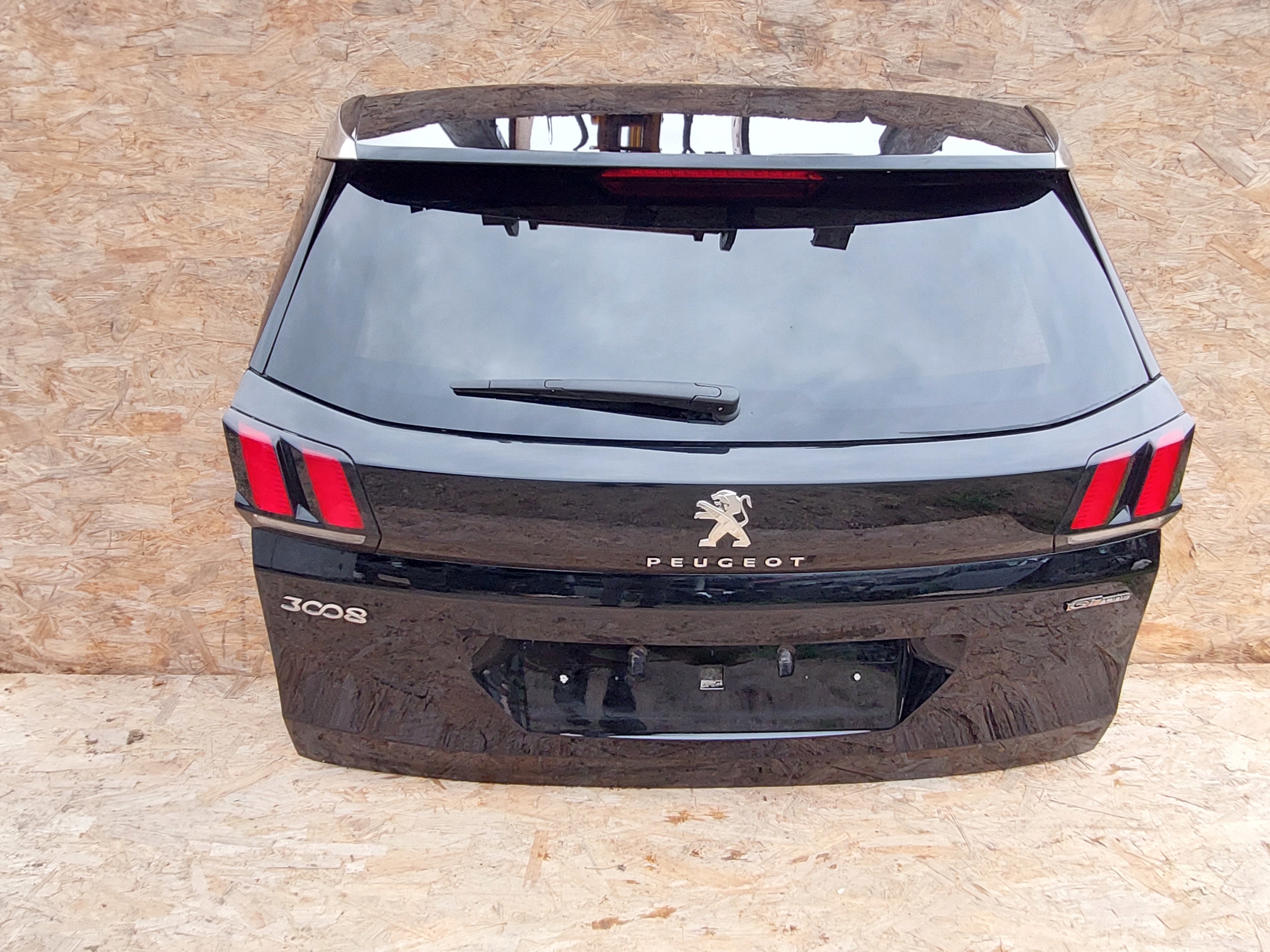 3008 II GT KLAPA TYŁ TYLNY CZARNA KTVD IDEALNY