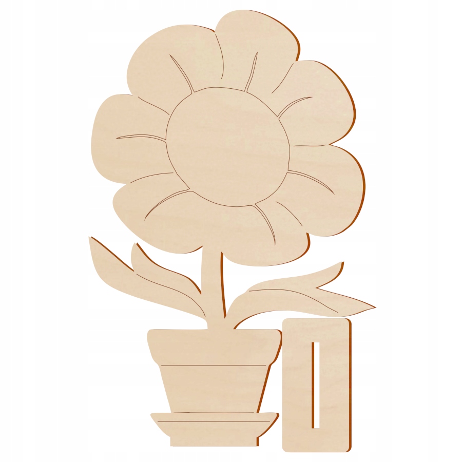 

Kwiatek dla Babci Dziadka Laurka do malowania