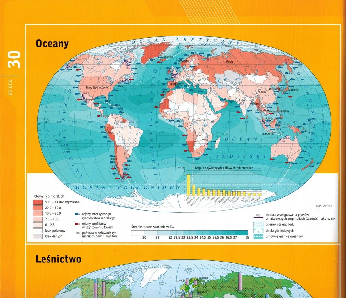 WIELKI ATLAS GEOGRAFICZNY ŚWIATA 2023/2024 DEMART ISBN 9788379125111
