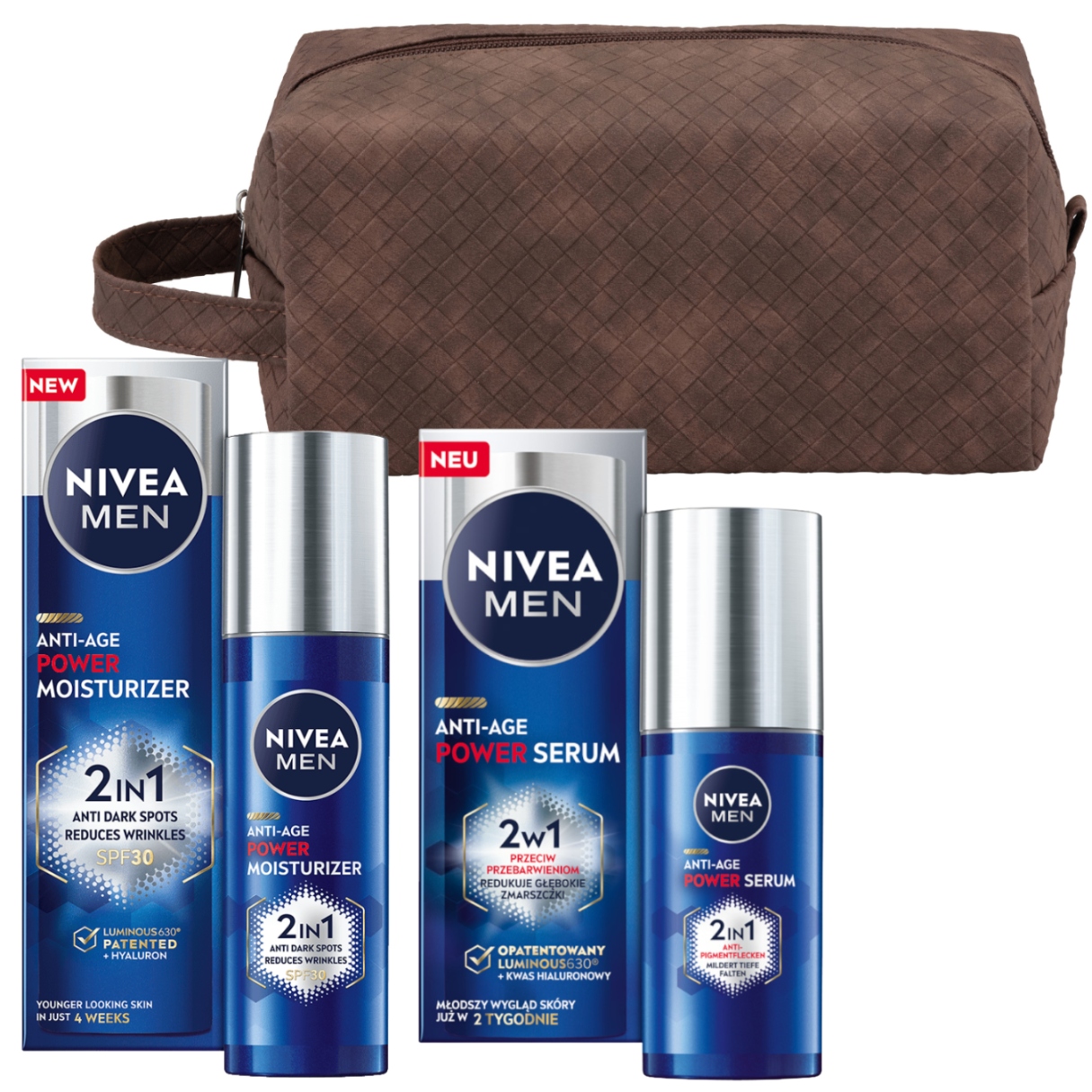 Nivea Men Anti-age Power krém proti vráskám sérum