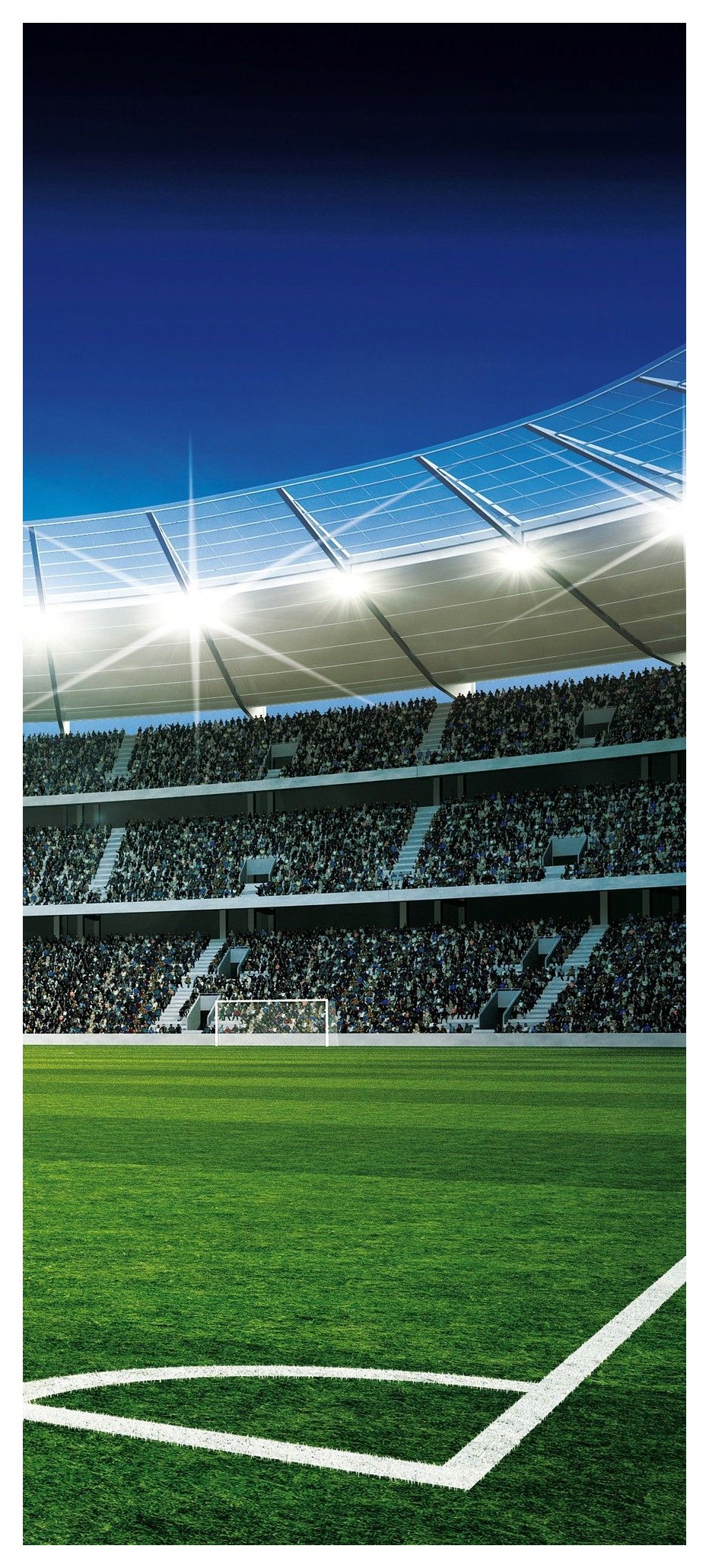 Samolepka Fototapeta Stadion v noci energie fotbalu aréna sportu 91x211