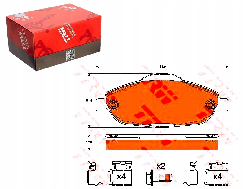 Brzdové Destičky Peugeot Přední 308 3008 5008 07- T Asistent Kolize #34